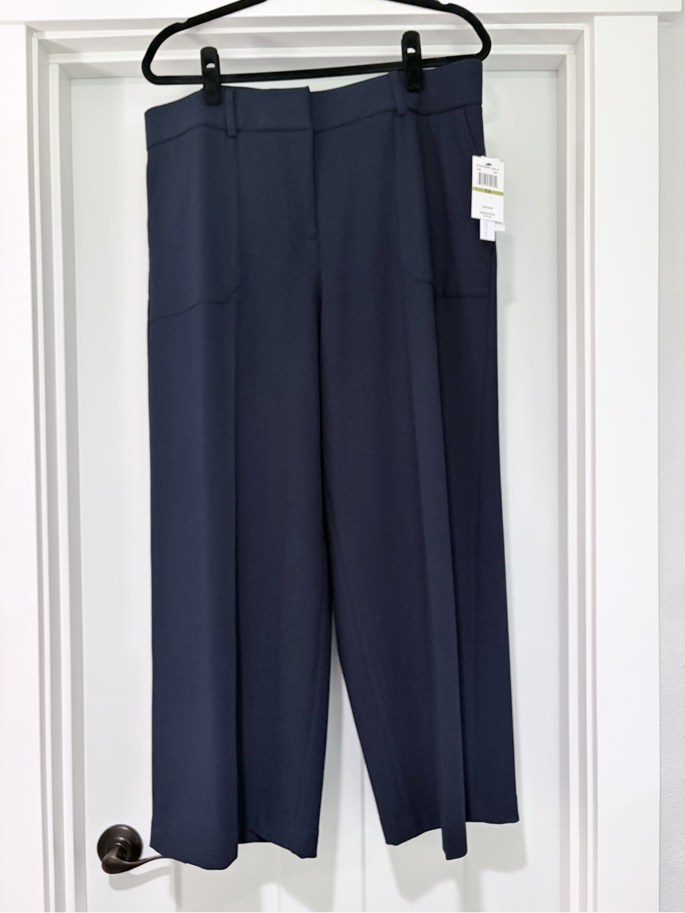 NWT Amanda & Chelsea Navy Wide-Leg, Ankle Length Dress Pants